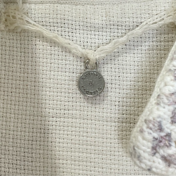 Anthropologie Knitted and Knotted Open Front Cardigan Size S - Picture 3 of 6